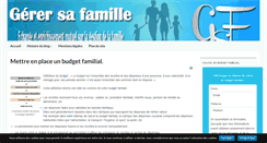 Desktop Screenshot of gerer-sa-famille.com